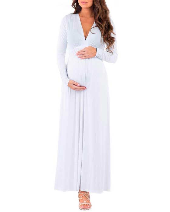 Vestido de embarazada color blanco